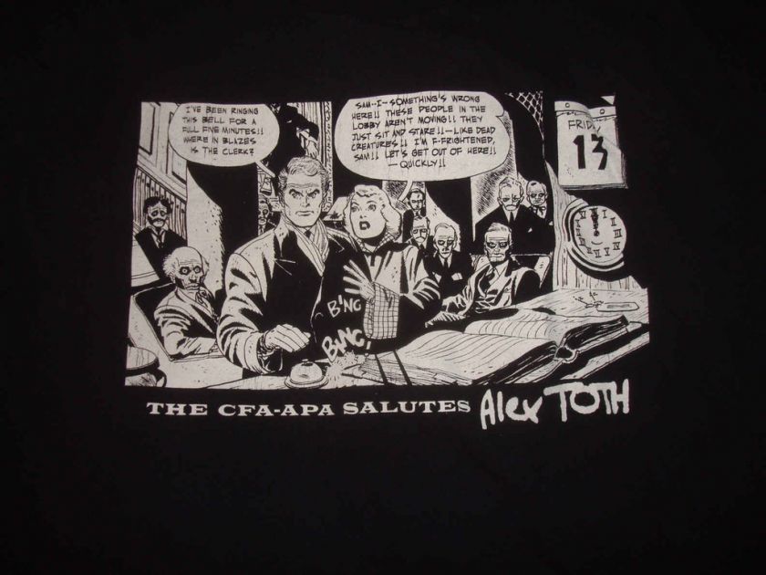 CFA APA ORIGINAL ART ZINE ALEX TOTH T SHIRT HALLOWEEN N  