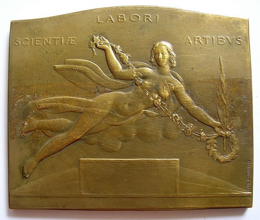 BELLE PLAQUE. EXPOSITION UNIVERSELLE BRUXELLES 1935. Signée Bonnetain 