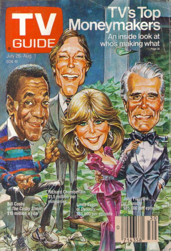   1986 BILL COSBY LINDA EVANS JOHN FORSYTHE DYNASTY LORNA LUFT  