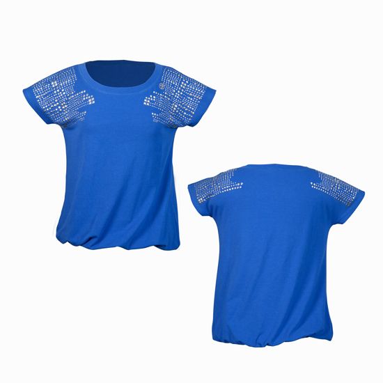 ZUMBA Chic Bling Fashion Top Blue   