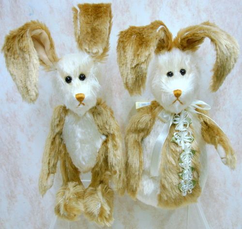 BOYDS BEARS Maxwell Roly Poly Rupert PLUSH Rabbit SET  