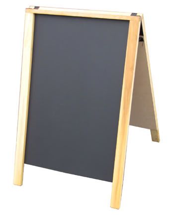 22x28 Economy Sidewalk Sign Two Sided Chalkboard Panels  