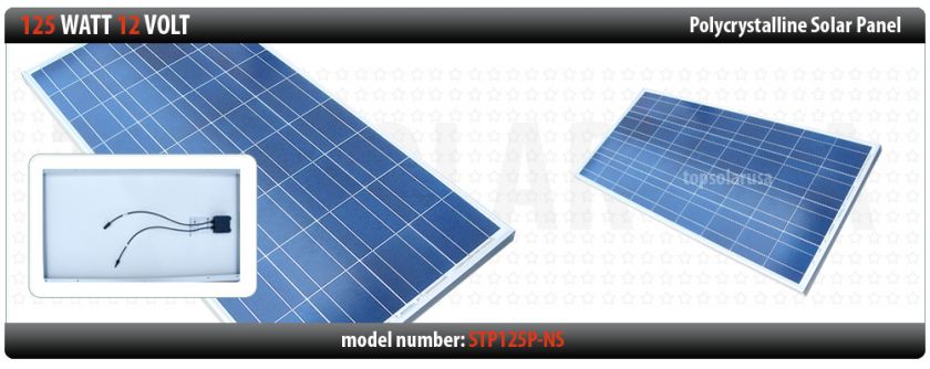 125 WATT 12 VOLT SOLAR PANEL   125W 12V   THANKSGIVING SALE   