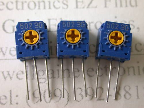 TOCOS GF063B502 3G TRIMPOT 5K 3% HORIZONAL ADJ PCB MT  