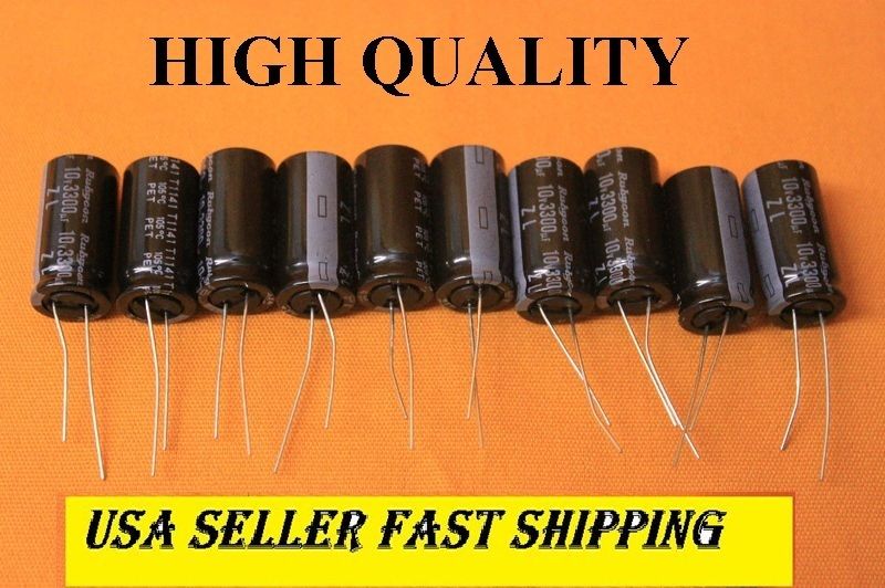 10 PCS Rubycon 3300UF 10V Capacitor ZL 12.5x25 105ºc  