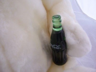 COCA COLA PLUSH STUFFED POLAR BEAR WITH COKE BOTTLE  