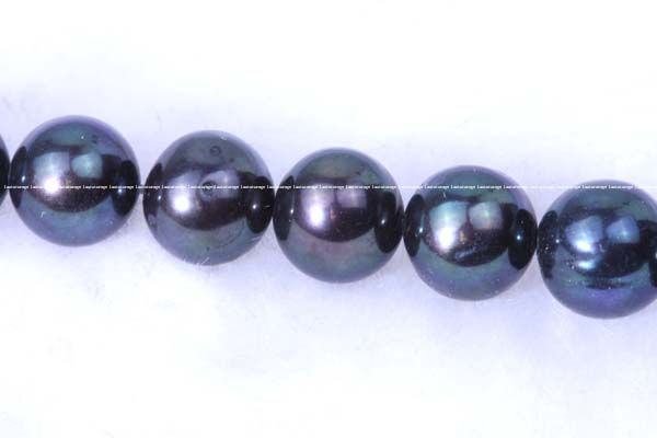 wholesale AA+ 9.5mm black round freshwater pearl beads  