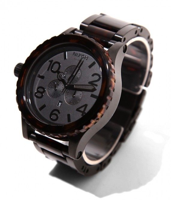 NIXON 51 30 CHRONO MATTE BLACK/ DARK TORTOISE A083 1061  