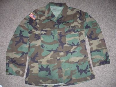 Military BDU Shirt Vietnam US ARMY USAF Large Regular Men Boys Work 