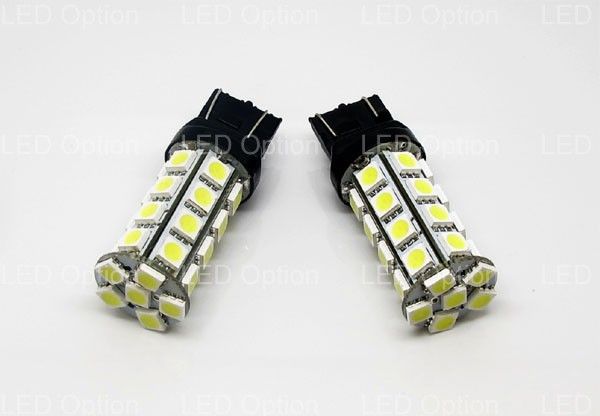 Red 30 SMD 360° 7440 7443 LED Brake Tail Lights Bulbs  