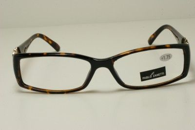 TORTOISE +1.75 Pablo Z Designer Reading Glasses 1177  