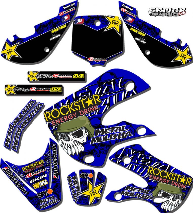   2005 YZ 250F 450F GRAPHICS KIT YZ250F YZ450F YAMAHA DECO DECALS  