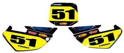 custom Graphics, full kit for yamaha YZ 85 2002 +  