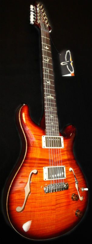 PRS Hollowbody 12 String   Smoked Cherry Burst, 10 Top  