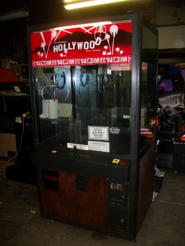 Original Hollywood skill crane clawmachine amusement coin operated 