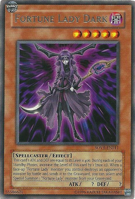 YUGIOH Fortune Lady Dark SOVR EN011 RARE  