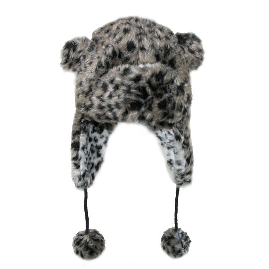 David & Young Faux Fur Animal Print Trooper Hat for Kids 847164033204 