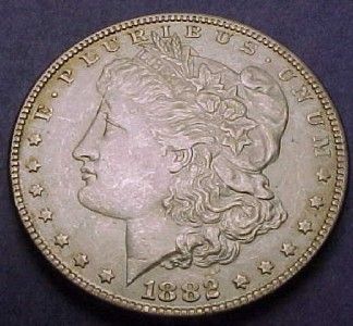 exo*Morgan Silver Dollar 1882 P UNC Toned Rev. Nice (p2534)  