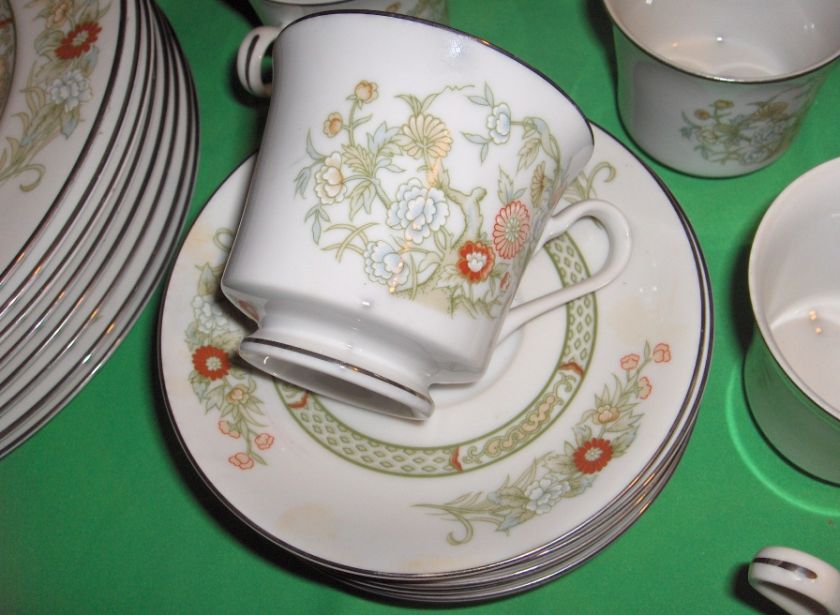 45 Pc Set Vintage Mikasa Fine China Kabuki Pattern #19011  