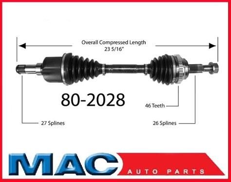 2003 2004 2005 Neon SRT 4 D/S CV Drive Axle Shaft  