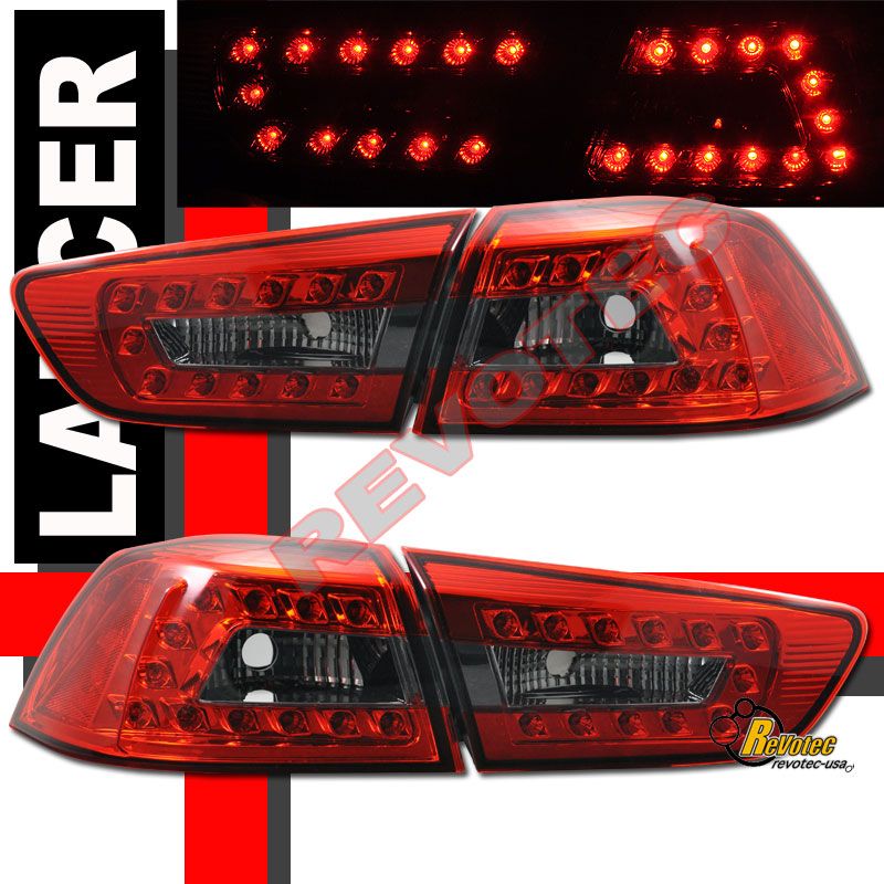 08 09 10 11 MITSUBISHI LANCER 4DR SEDAN LED TAIL LIGHTS  