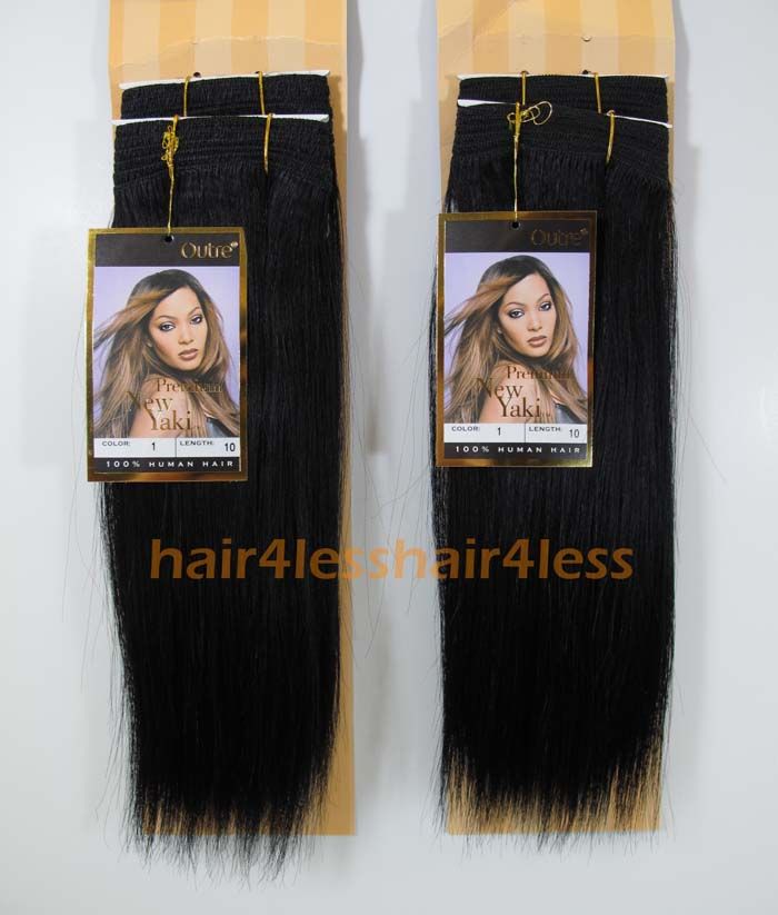 Outre Human Hair Premium New Yaki Weaving 10 (2 pks)  