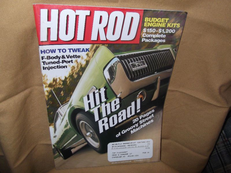 HOT ROD MAGAZINE*MERCURY COUGAR*1968 XR7*385 HP MUSTANG  