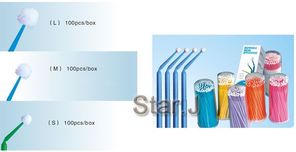 Boxes Dental Lab Disposable Micro applicators Brushes  