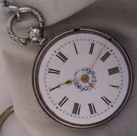 Amazing 120 Years Old Antique Swiss Silver KW/KS Pocket Watch MINT 