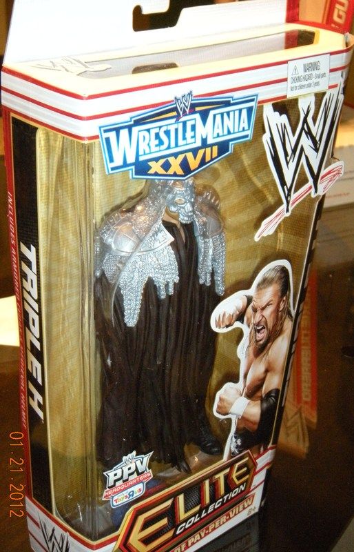   OF PAY PER VIEW TRIPLE H, WRESTLEMANIA 27 ELITE, UNOPENED,  