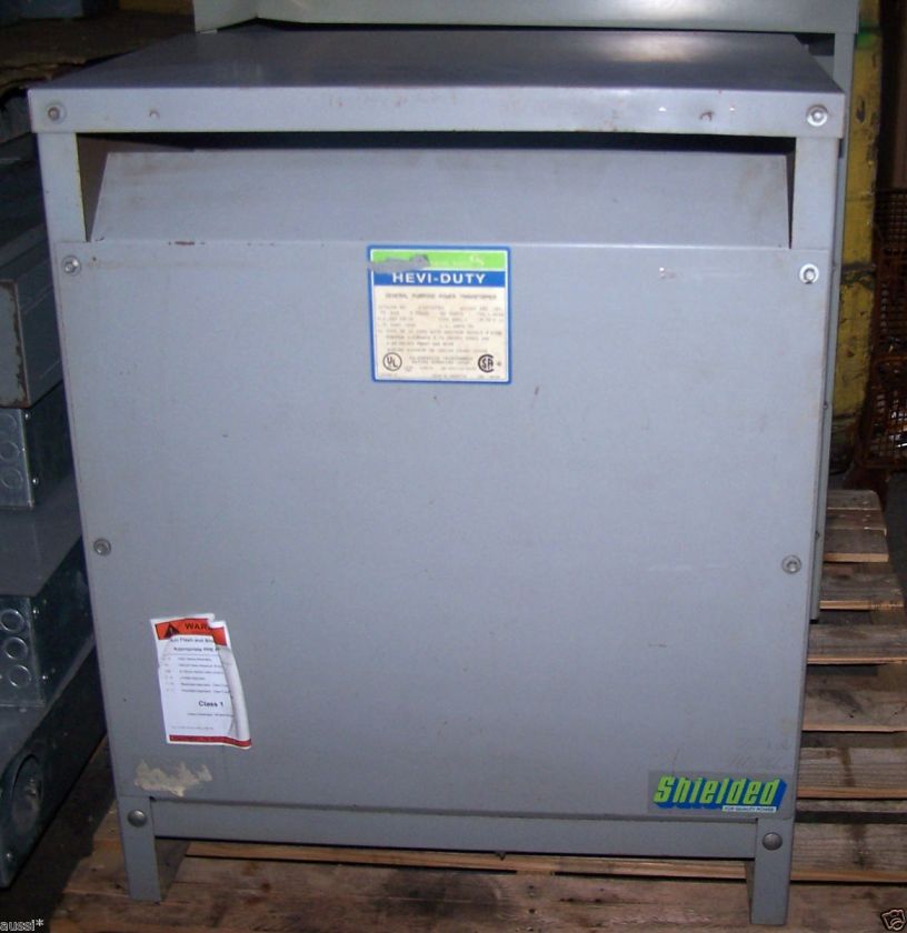   SIGNAL 75 KVA TRANSFORMER 3 PHASE DT651H75S 3 PHASE 460 DELTA / 266 V