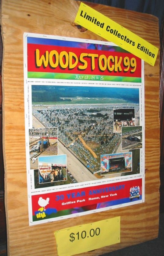 Woodstock 1999 Limited Collectors Ed. Original Poster  