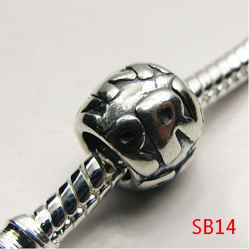 925 STERLING SILVER EUROPEAN BEAD CHARM FIT BRACELET SB  