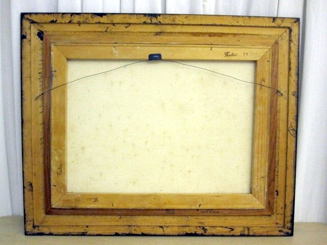 Really Nice Vintage Painted Wood Frame w Signed Painting by Artist 