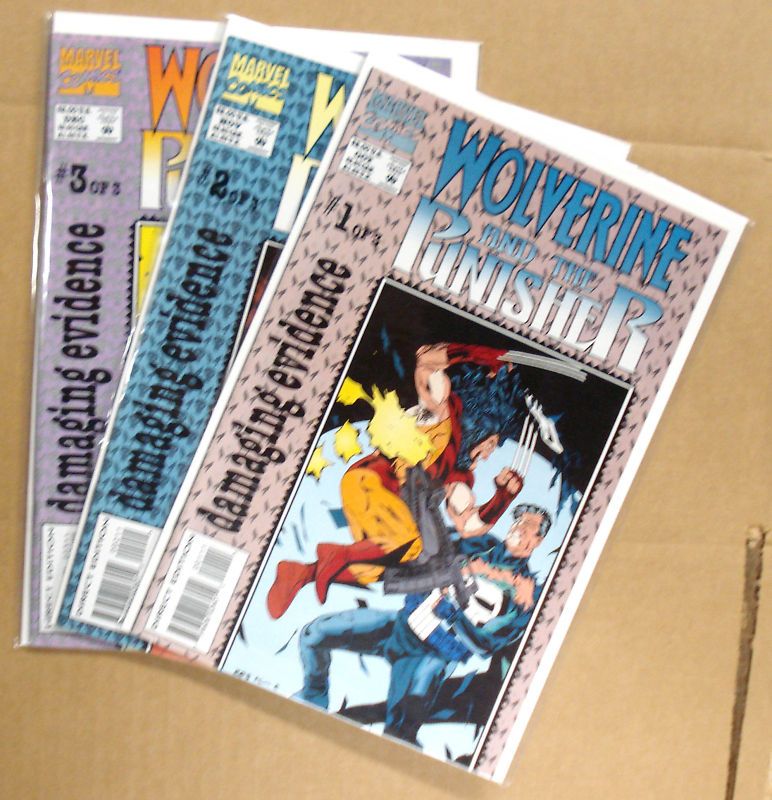 MARVEL COMICS WOLVERINE AND THE PUNISHER FULL SET 1 3  