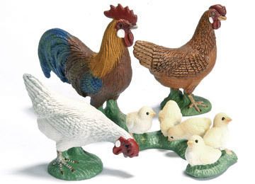 NEW SCHLEICH Chicken Set of 4   13645 13646 13647 13648  