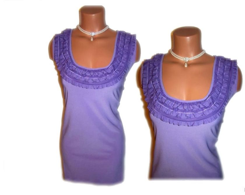 WOMENS✯ADORABLE RUFFLE PURPLE✯DRESS BLOUSE✯XXXL 3X 22/24✯SHIRT 