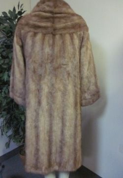 Womens Sz 6/8 Pastel Mink Fur Coat Mint Clearance Sale  