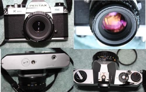 Pentax K1000 SE w 50mm Lens Split Image Focusing Screen  