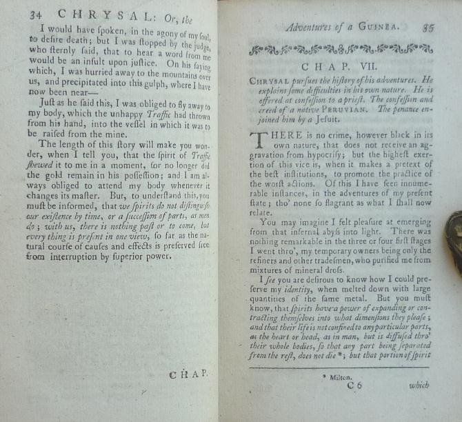 1764 CHRYSAL Adventures Of A Guinea JOHNSTONE Leather PRESENTATION 