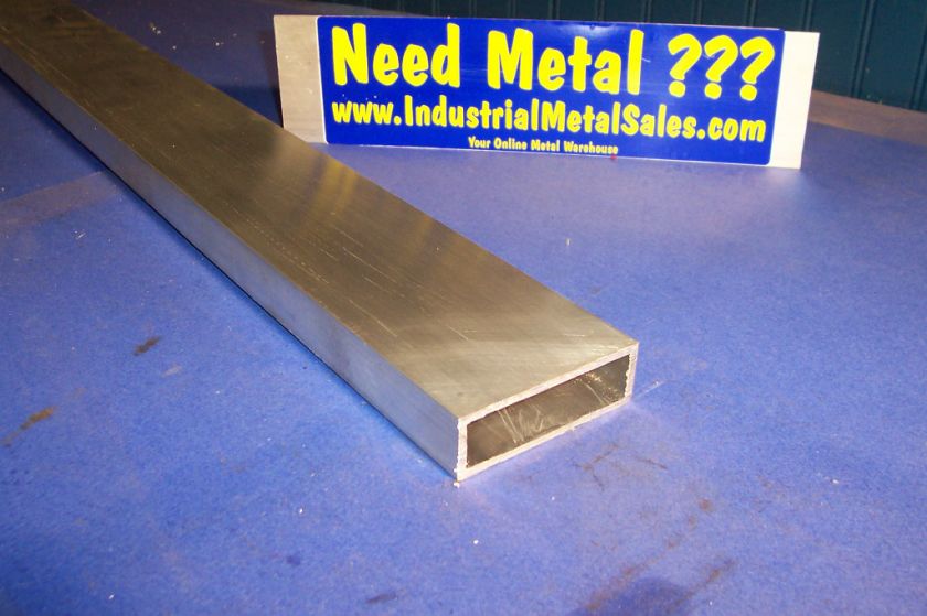 6063 Aluminum Rectangle Tube 1 x 3 x 60 x 1/8 Wall  1 x 3 x 