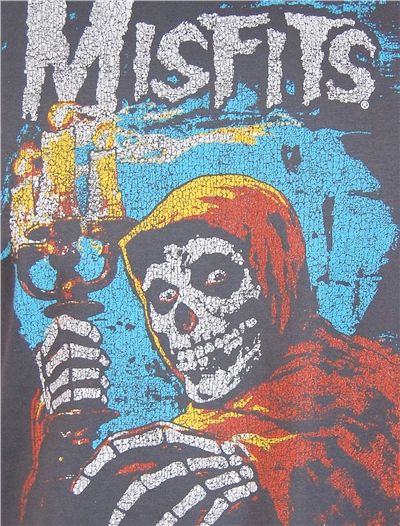 Misfits Mens Black T Shirt Junk Food Rock NEW  