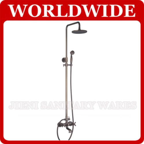 Antique Brass Wall Mounted Rain Shower Faucet Set 859  