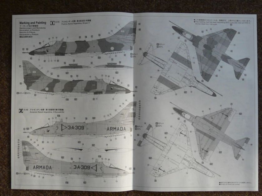 Hasegawa 1/48 A 4B/C SKYHAWK `FALKLANDS  