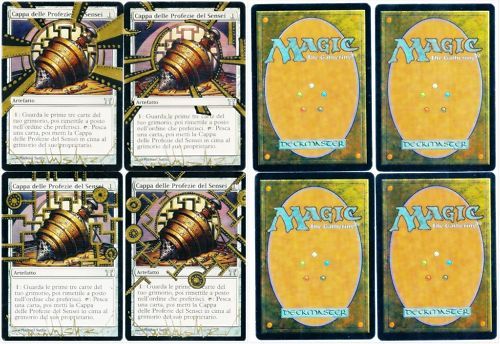 4X Senseis Divining Top ALtered & Signed by Artist MTG  