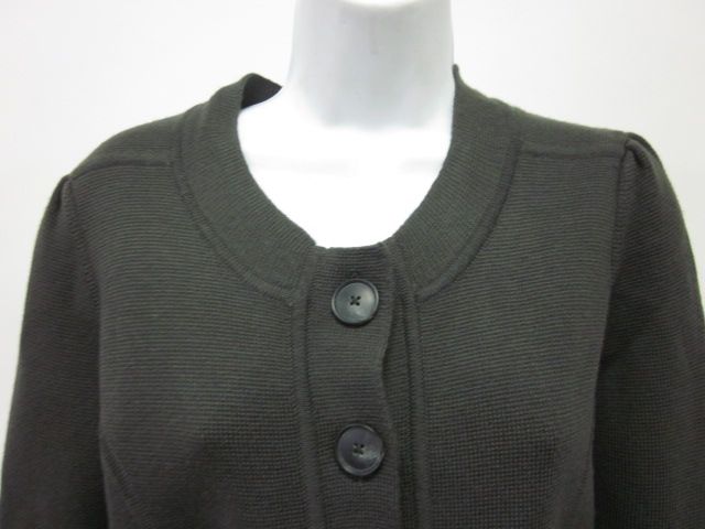 you are bidding on a theory gray wool knit button down cardigan 