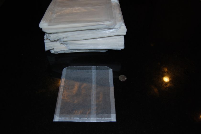 100pc LARGE WAXED Glassine Bags 6 x 1 x 7 inch ( Super Fast & Free 