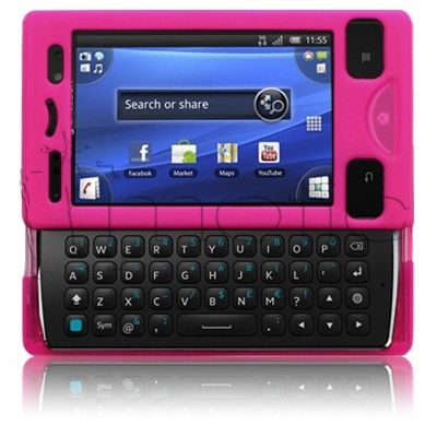 Funda Carcasa Silicona SE XPERIA MINI PRO SK17i color ROSA FUCSIA 