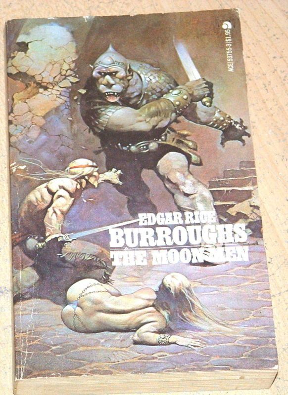 EDGAR RICE BURROUGHS The Moon Men FRANK FRAZETTA Ace  