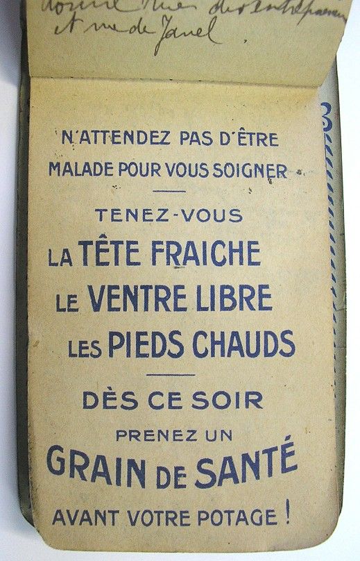 METAL POCKET NOTEBOOK FRENCH ART NOUVEAU ADVERTISING c1900  